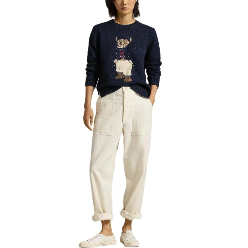 Polo Ralph Lauren Bear Intarsia Crewneck Jumper-2