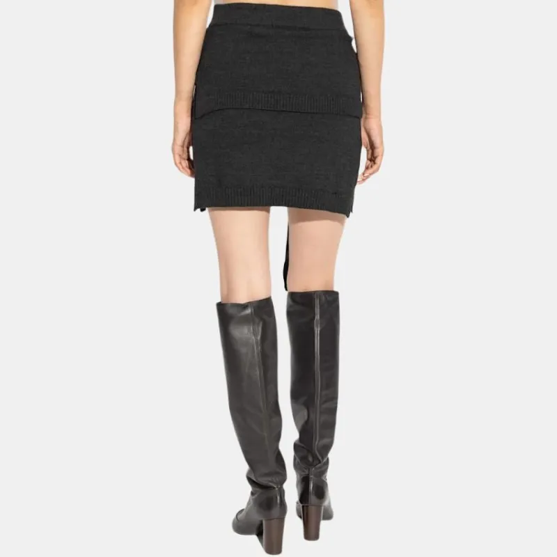 Lemaire Trompe L'Oeil Knitted Mini Skirt-1