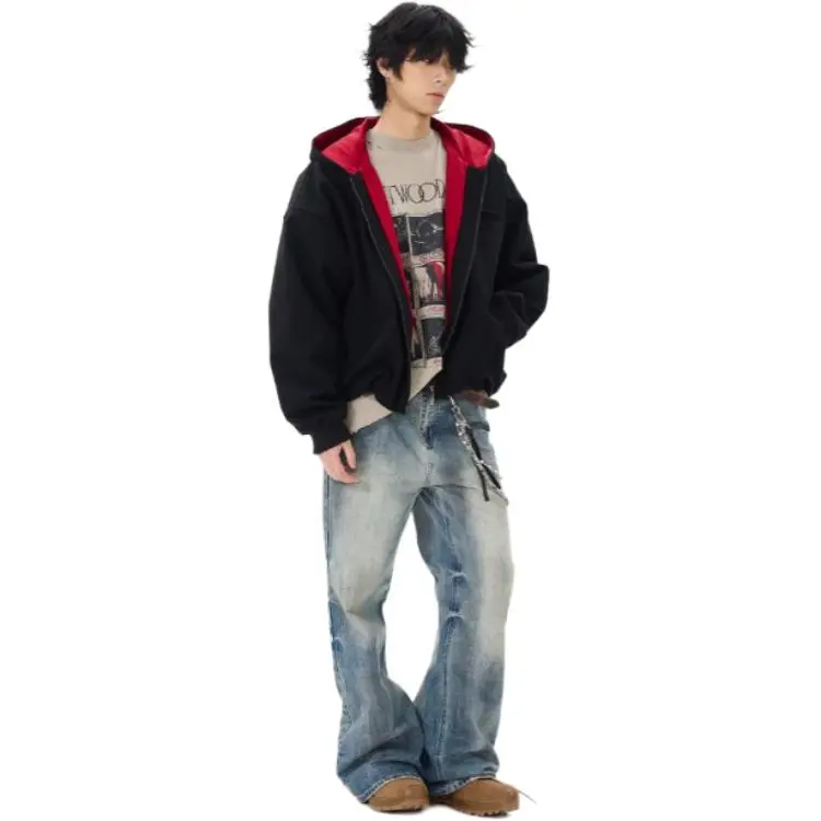 WLNEXT Jacket Premium Distressed Niche Coat Unisex-9