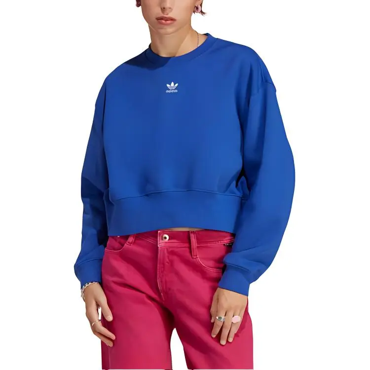 Adidas Originals Sweatshirts Women's Fluorescent Blue-2