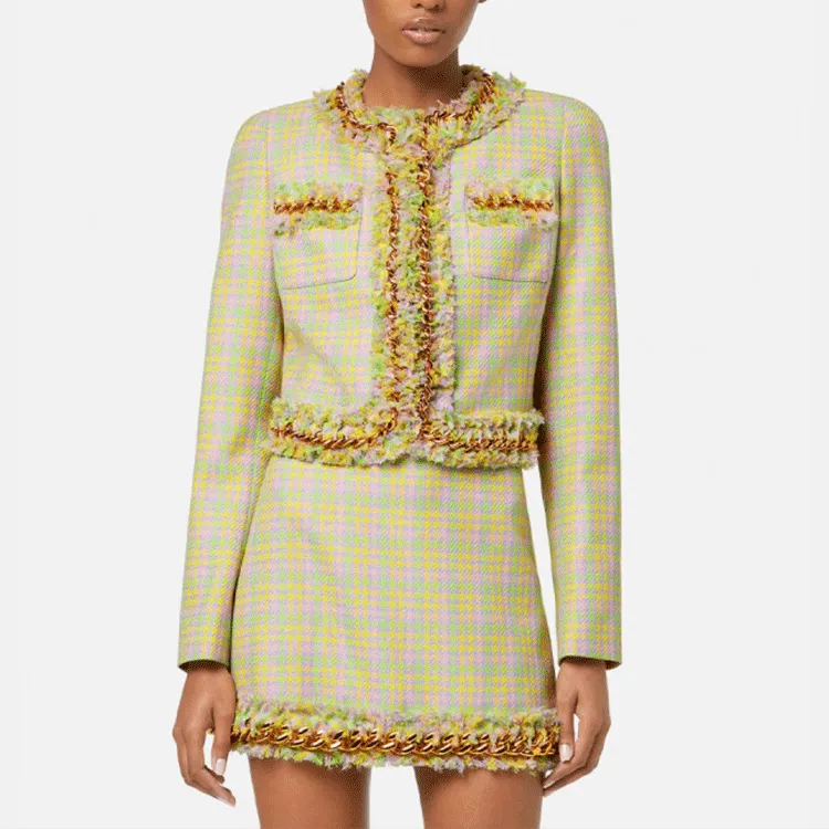 VERSACE VERSACE SS22 Jackets Coats Women's Yellow-2