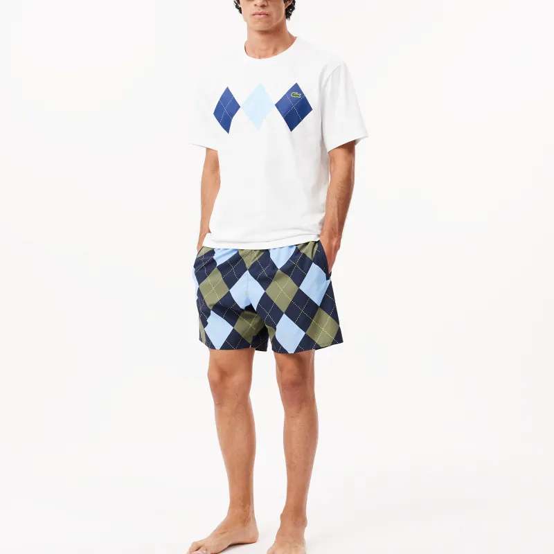 LACOSTE Geometric Print T shirt-1