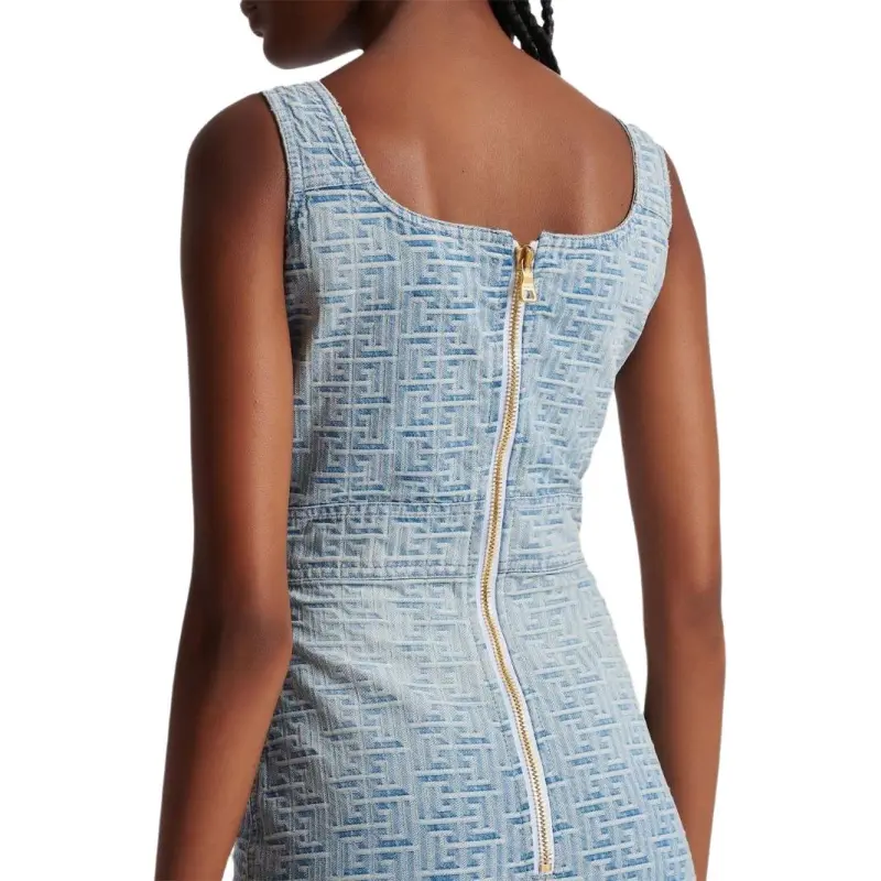BALMAIN All over Monogram Dress-4