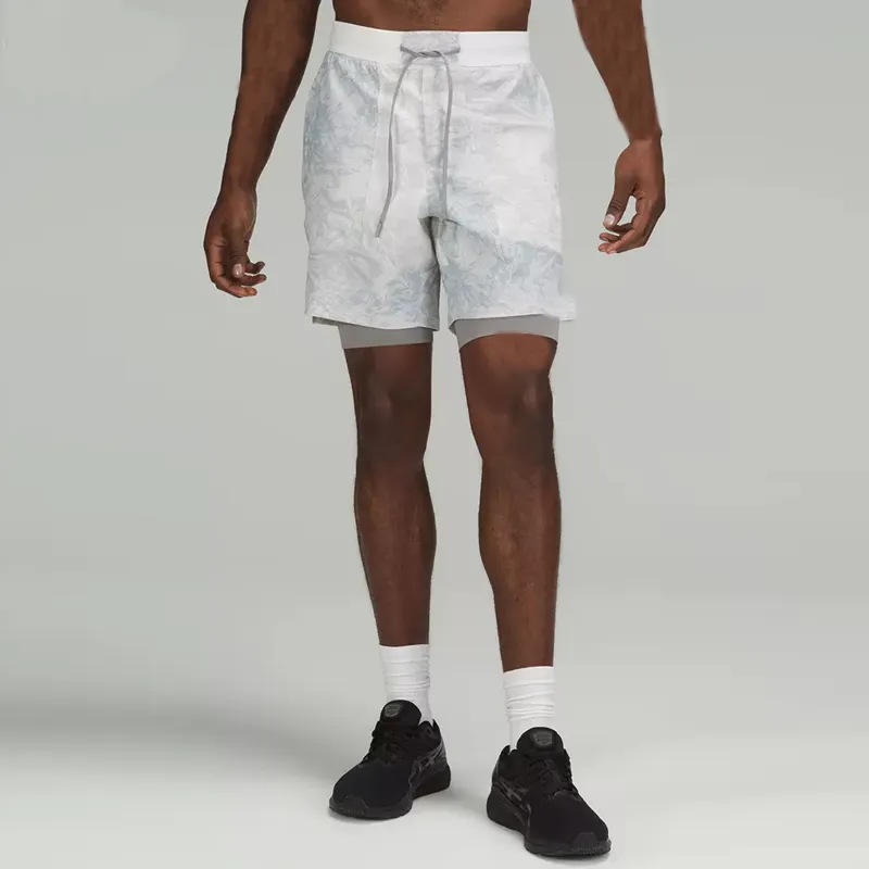 Lululemon License To Train Collection Sports Shorts Men Gradient White Multicolor-2