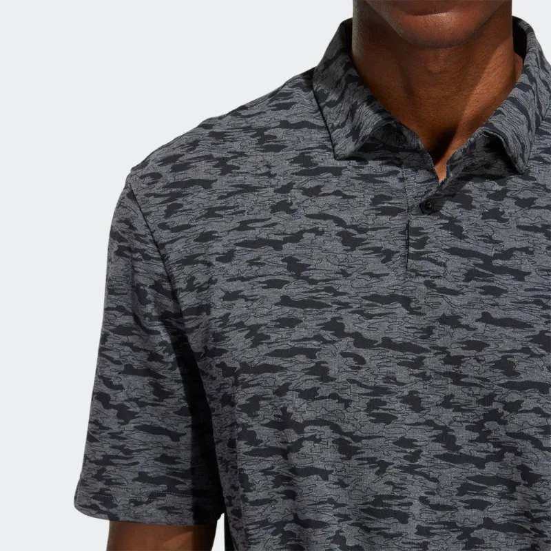 Adidas Polo Shirts Men Gray-4
