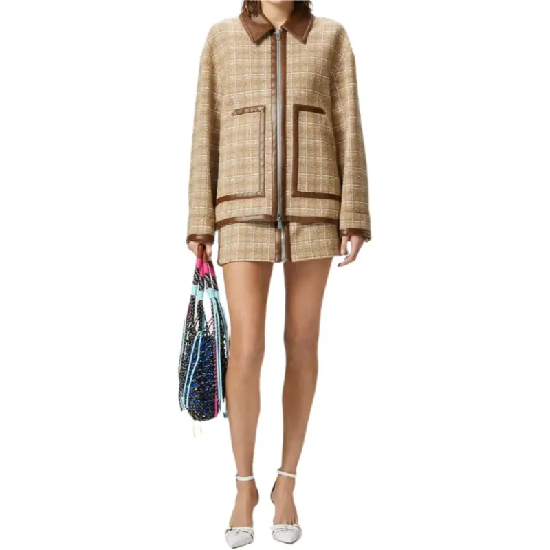PINKO Checked Mini Skirt-3