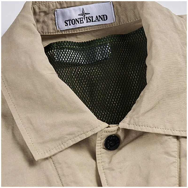 STONE ISLAND Jackets Men Camel-2