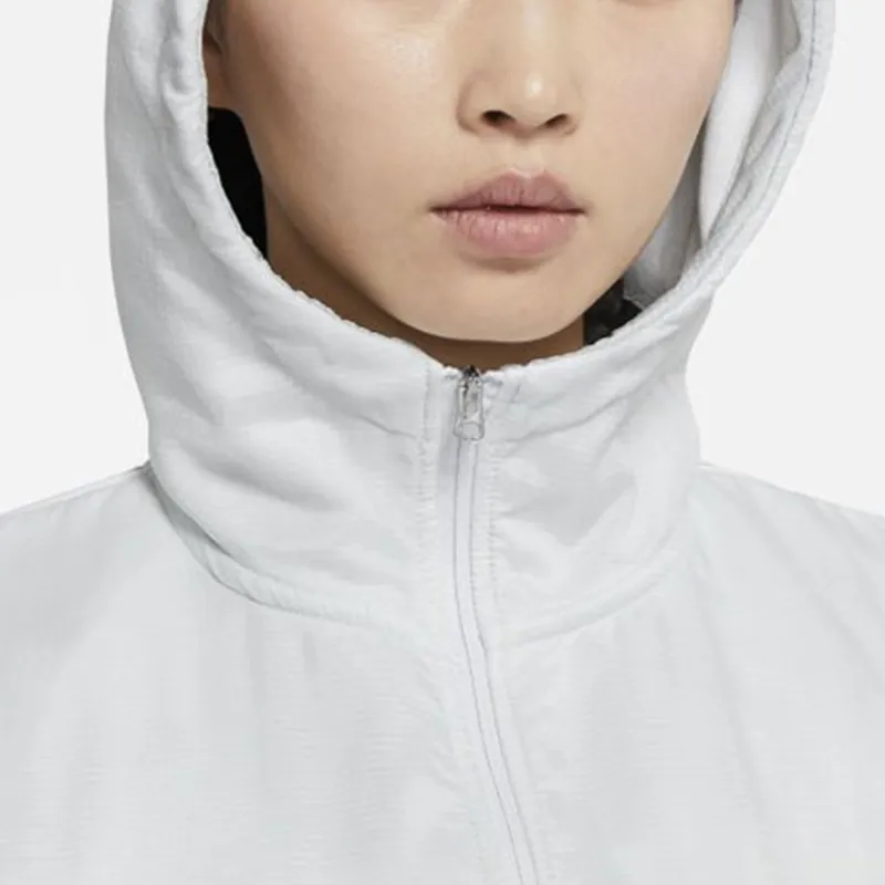 Nike Women's Colorblock Half-Zip Hooded Jacket White-4