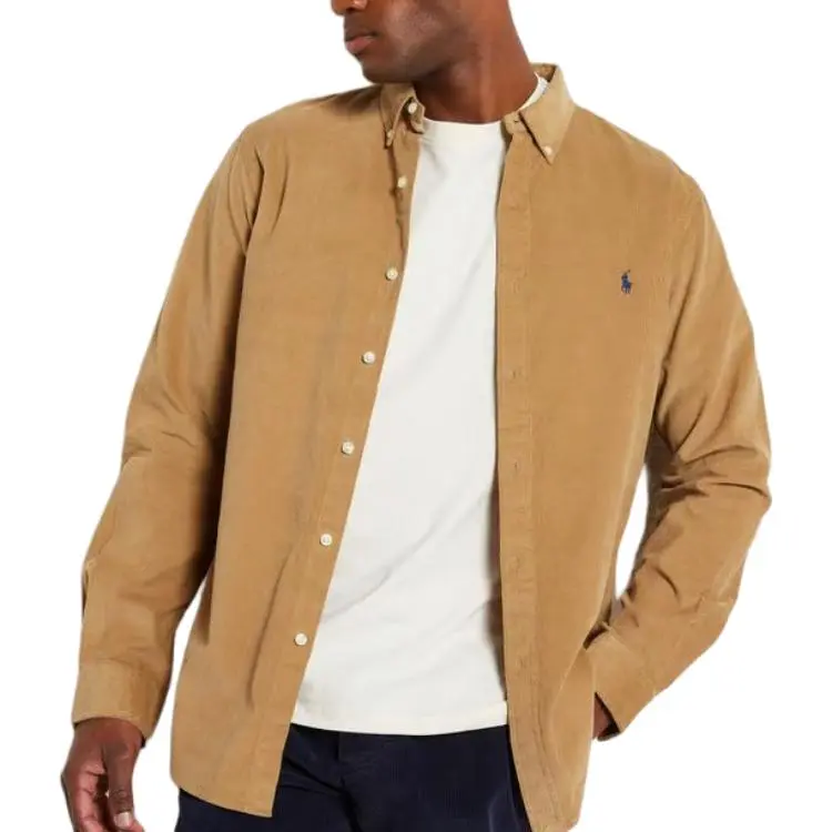 Polo Ralph Lauren Logo Embroidered Curved Hem Shirt-3
