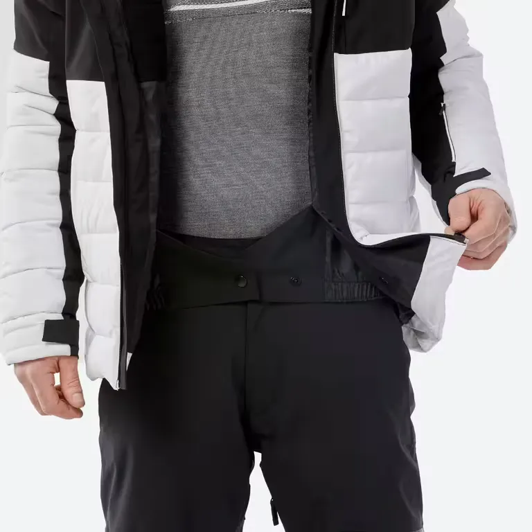 DECATHLON Puffer Jacket Men's Black White-3