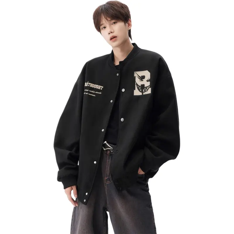 M MAICCO Design Letter Embroidery American Trendy Brand Windbreaker Jackets & Coats Unisex-36