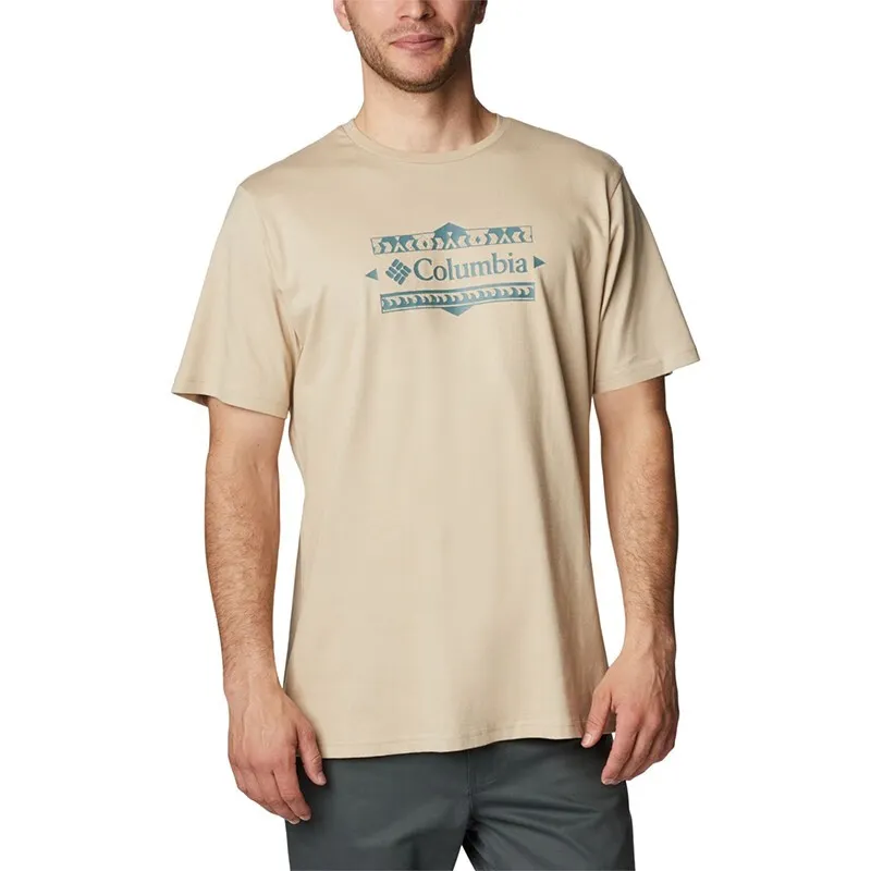Columbia T Shirts Unisex Khaki-2