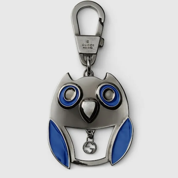 GUCCI Metal, Enamel Keychains Unisex Silver-1