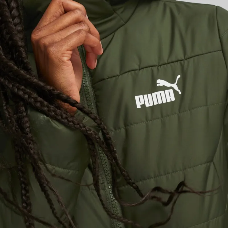 PUMA Essentials Essentials Padded Jacket Women's Jacket Women's Green-5