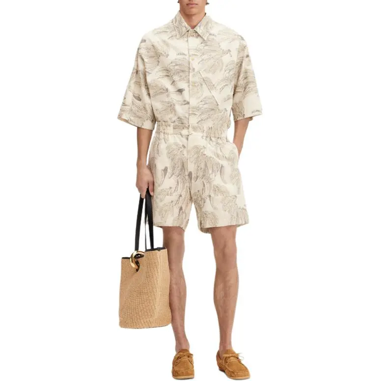 Jacquemus The Aloe Banana Jacquard Shorts-2