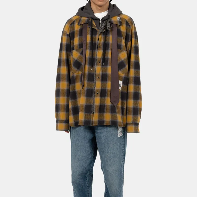 Maison Mihara Yasuhiro Plaid check Shirt-2