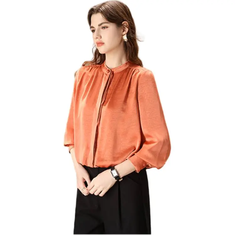 FENHONGMALI Shirt Women's Orange-3