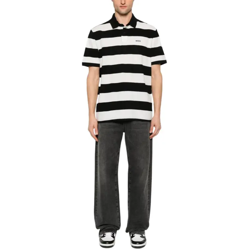 Boss Pales Stripe Polo Shirt-2