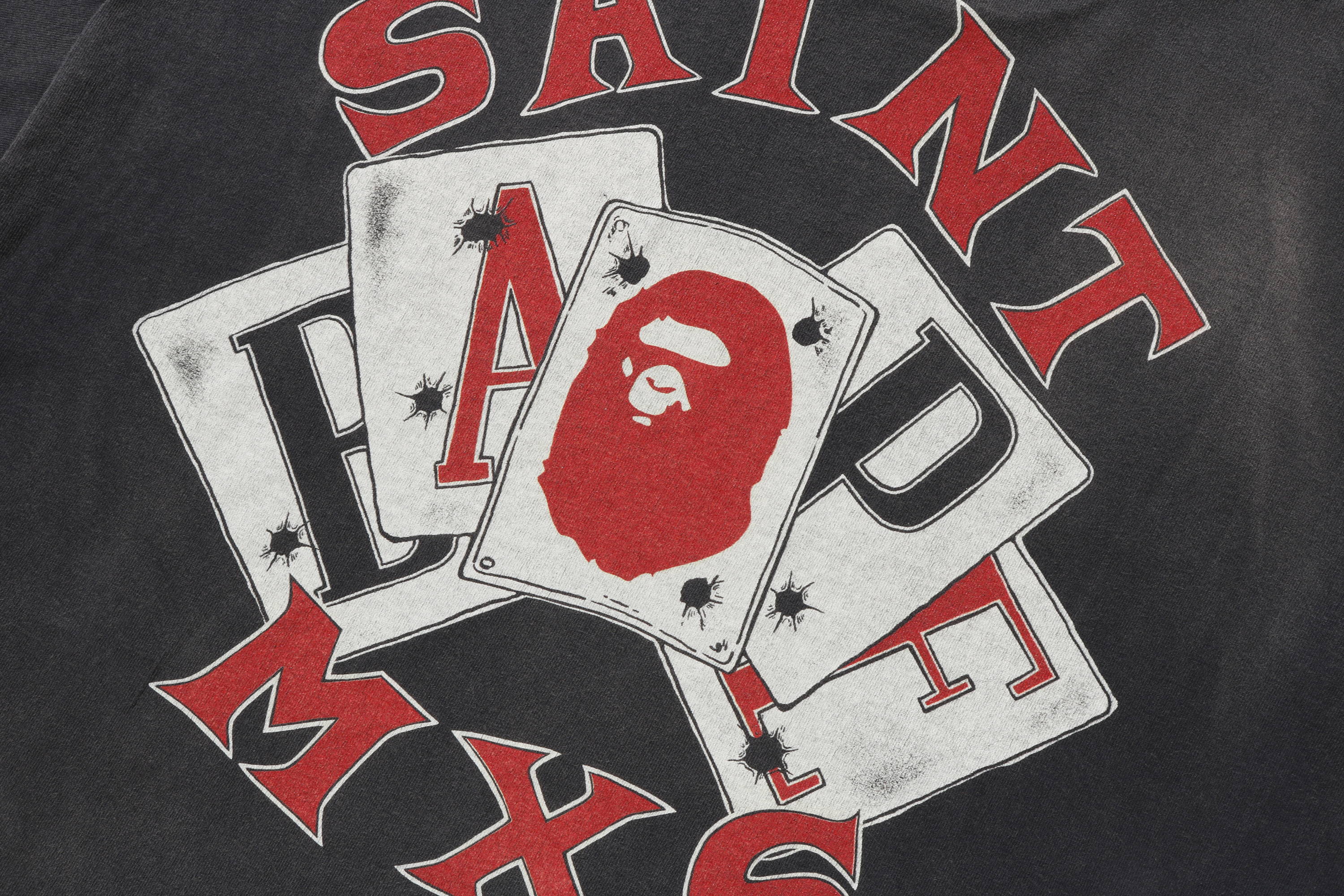A BATHING APE X Saint Mxxxxxx Guns Tee L - POIZON