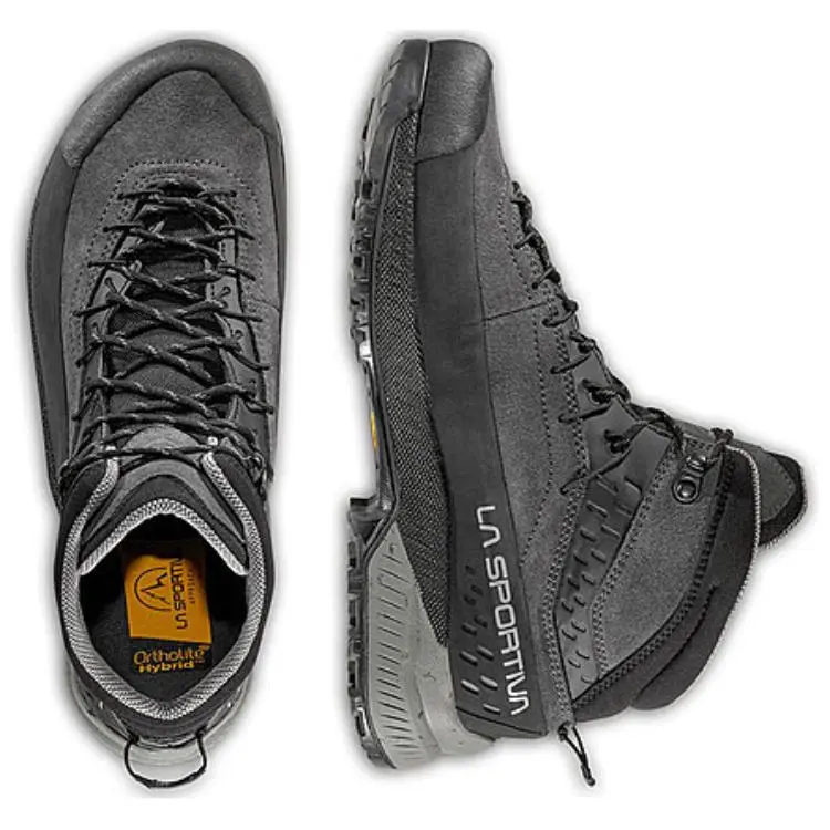 LA SPORTIVA Shock Absorbers Mid Top Mountaineering & Hiking Shoes Men's Black Green-4