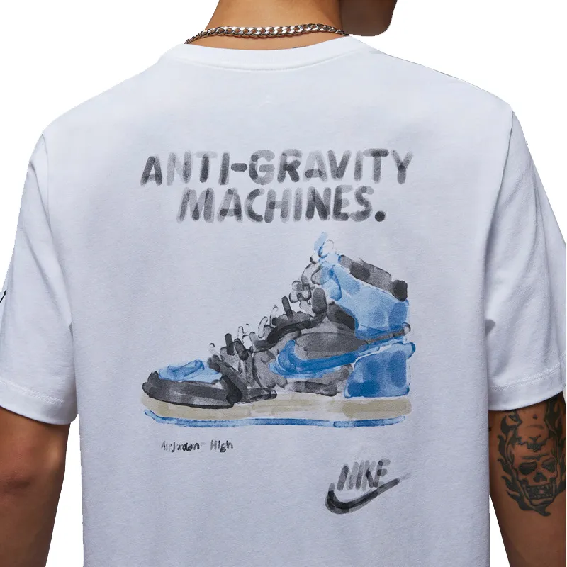 Jordan T Shirts Men White-5
