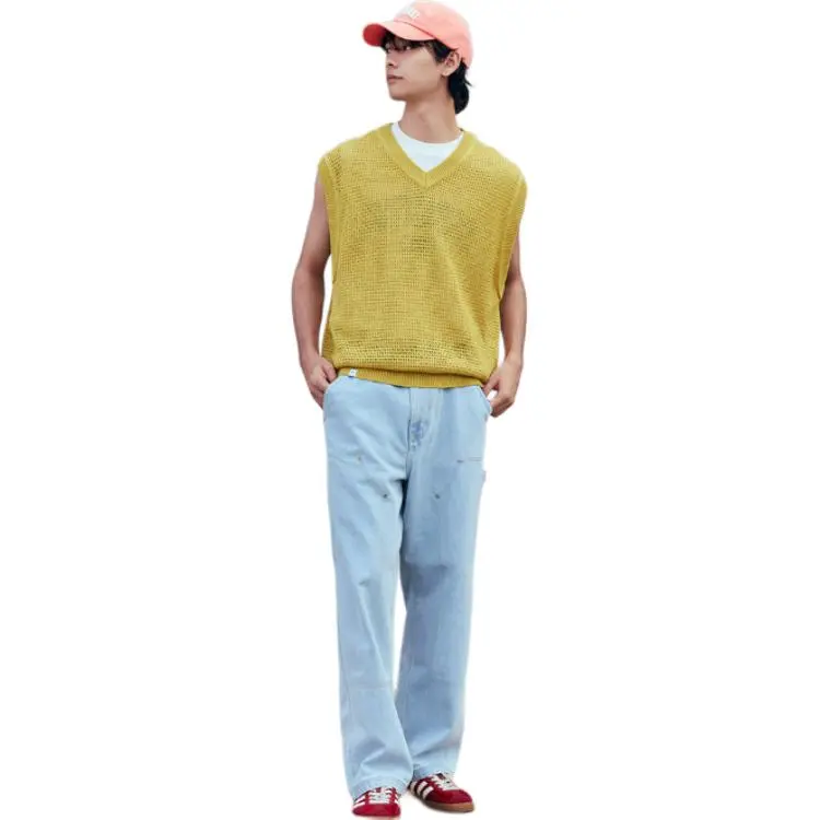 COVERNAT SS24 Vest Men's Light Yellow-2