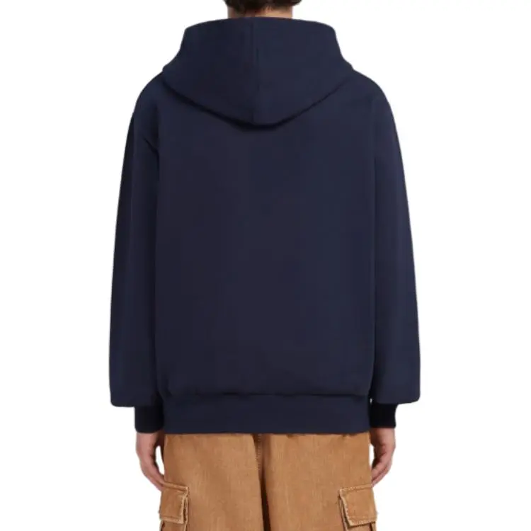 MARNI Logo Printed Drawstring Hoodie-4