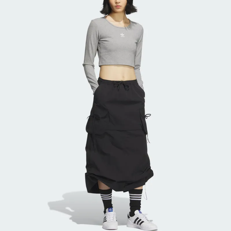 Adidas Originals Cargo Short Skirts Women's Black-3