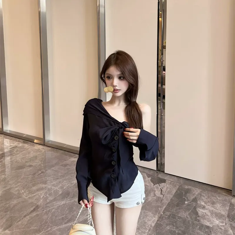 KUNZHUDAXIANG Shirts Women's-9