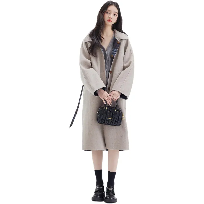 DEAR DEER PUFF Coats Women's Gray-3