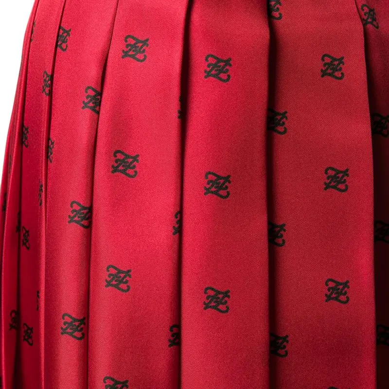 FENDI Casual Long Skirts Women's Red-6