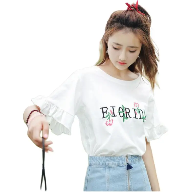 KAISER Flared Sleeve T Shirt Women's White-4