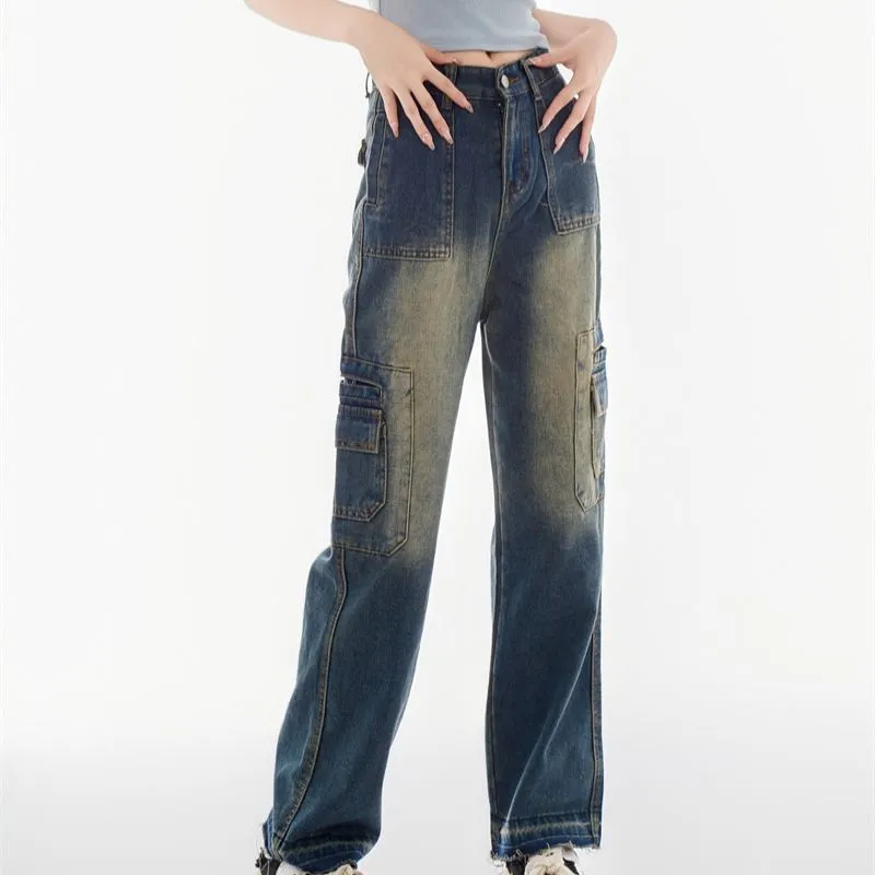 YuChaJia Jeans Women's Blue-3