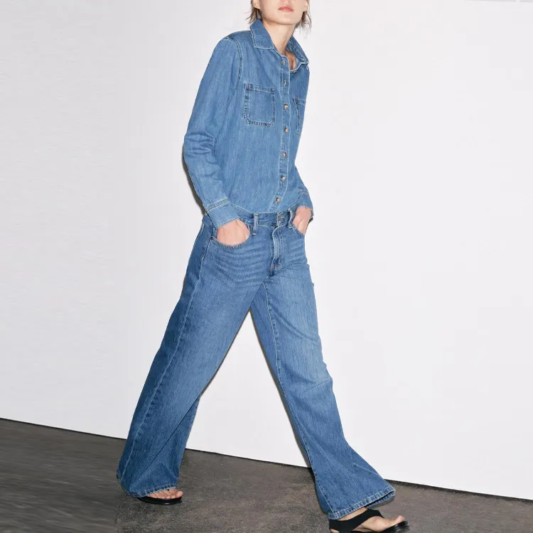 ZARA ZW Series Jeans Women's Indigo-4