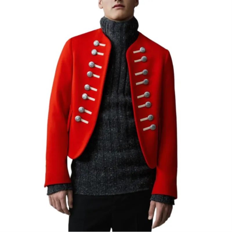 Burberry Jackets Men Red-3