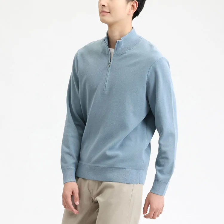 UNIQLO Knitwear Men Sky Blue-1