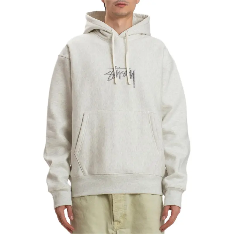 Stussy Stock Logo Fleece Hoodie-3