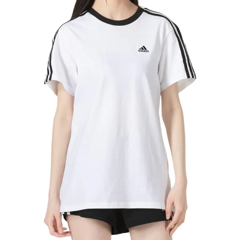 adidas Women's Essentials 3-Stripes Tee White-2