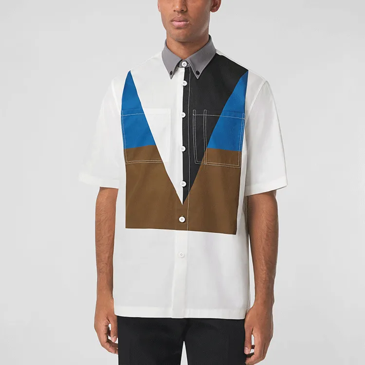 Burberry Shirts Men White-2
