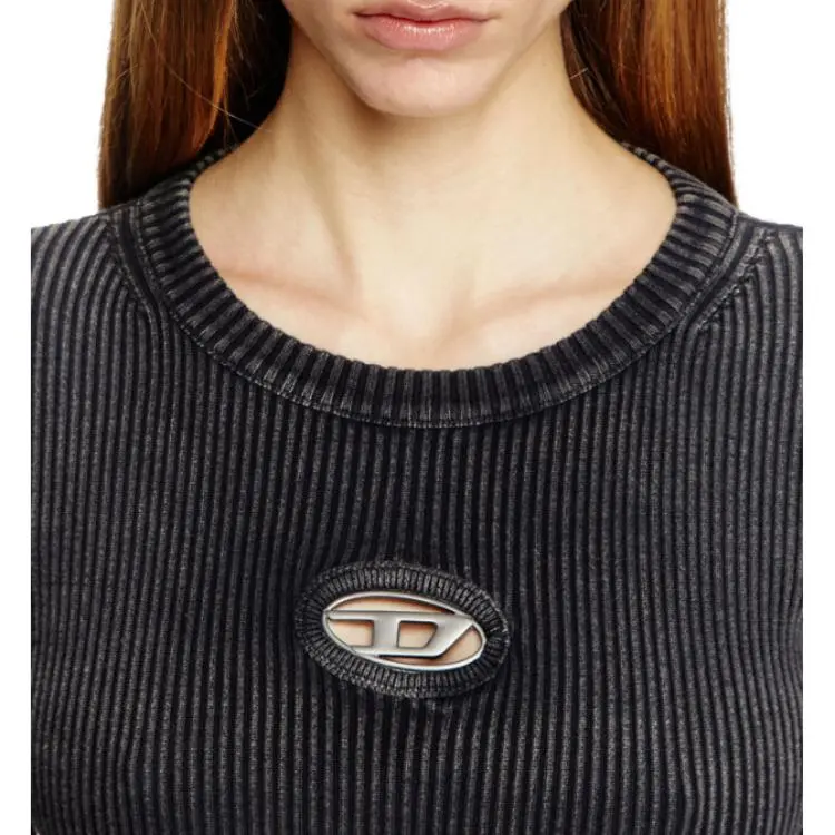 DIESEL Logo Plaque Crewneck Top-4