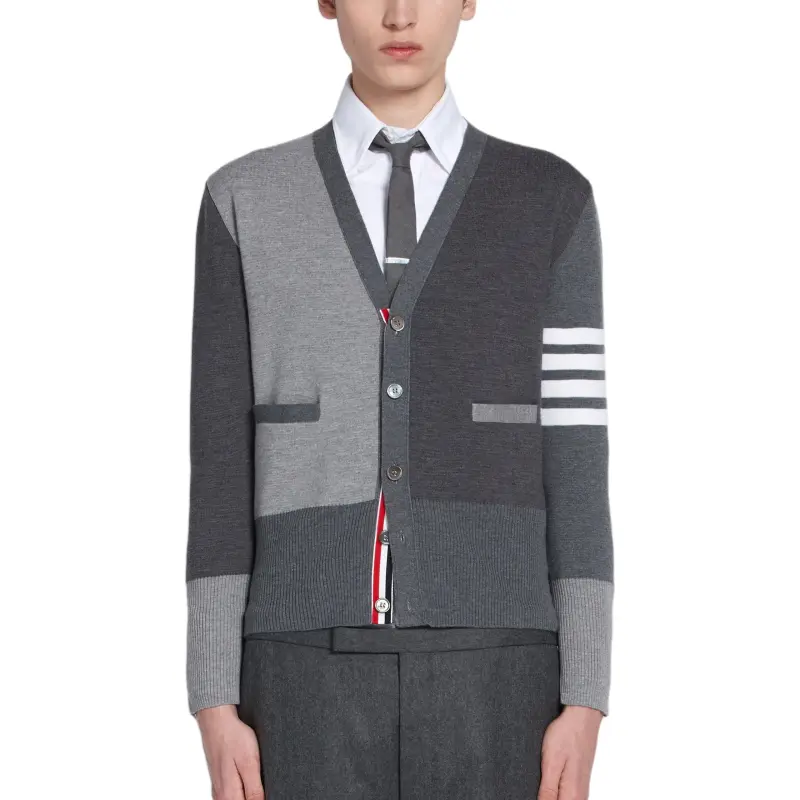 THOM BROWNE Fun Mix Merino Cardigan-4