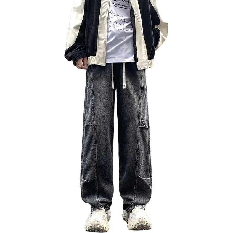 IJRJ Jeans Unisex Distressed Gray-4