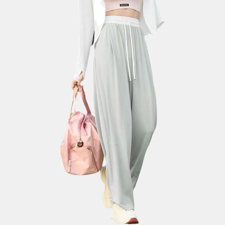 Three Blessings Casual Pants Women's Light Gray-2