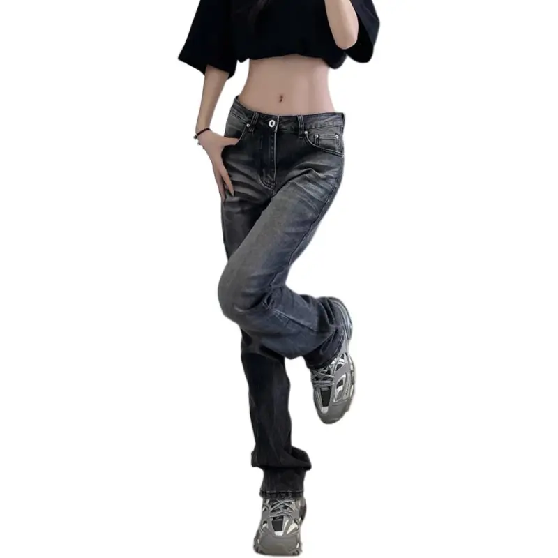 NHZN Jeans Women's Gray-1