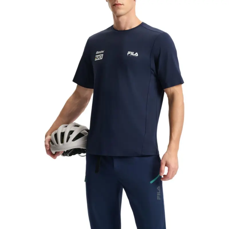 FILA CYCLING T Shirt Men's Gemstone Dark Blue-2