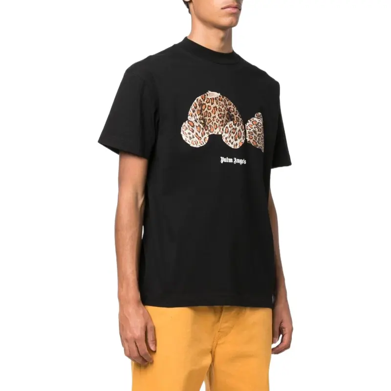PALM ANGELS Leopard Bear Classic T shirt-3
