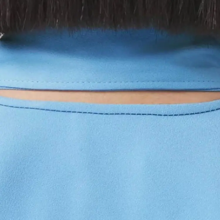 Burberry FW21 Shirt Women's Soft Cornflower Blue-4
