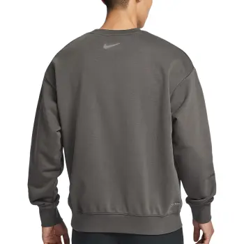 Nike Dri Fit Sweatshirt Men's Medium Gray/Summit White/Desert Moss