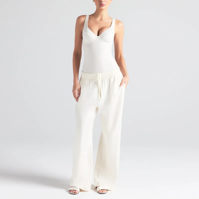 SKIMS SS25 COTTON JERSEY UNDERWIRE BODYSUIT Jumpsuit Women's MARBLE/Marble-3