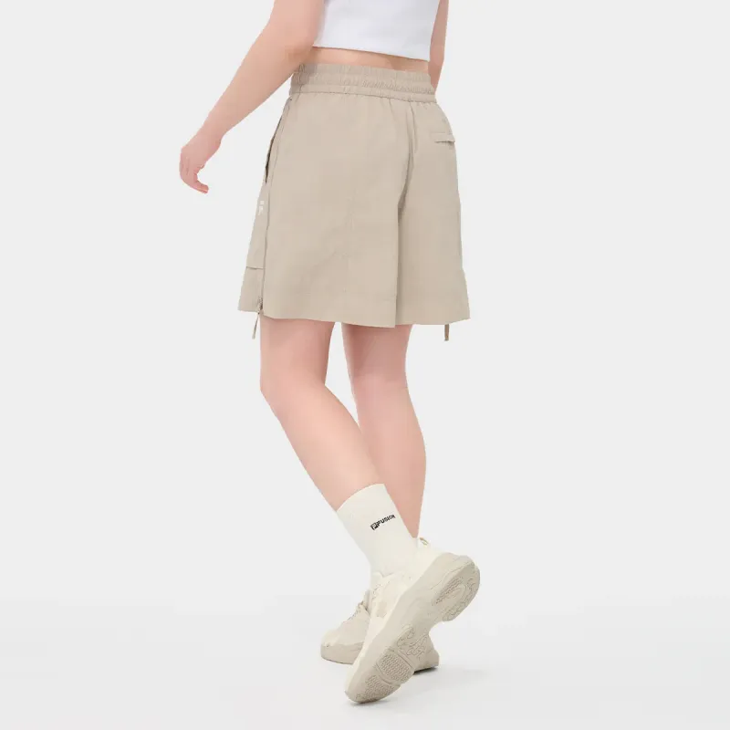 FILA FUSION Casual Shorts Women's Gray Brown Khaki-3